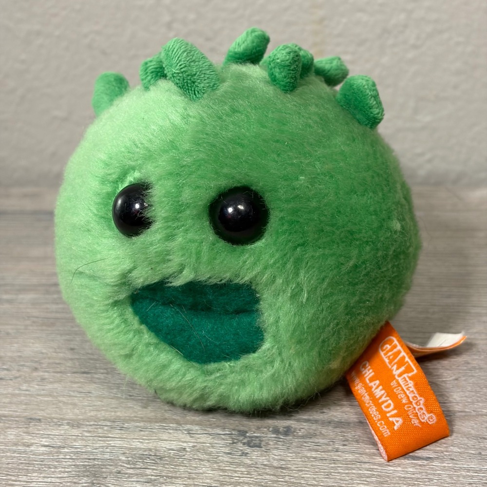 Giant Microbes Chlamydia Plush Green Drew Oliver Educational Science Toy
